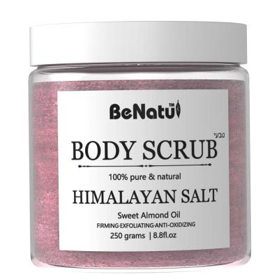 China Exfoliator Himalayan Pink Salt Scrub100% Natural Exfoliating Body Scrub With Almond Oil Moisturizes, Soothes, Removes Dead Skin for sale