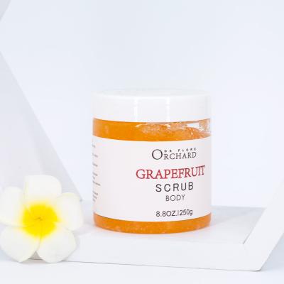 China Natural Organic Exfoliating Exfoliator Grapefruit Exfoliating Body Scrub for Whitening Moisturizing Massage for Losing Weight for sale