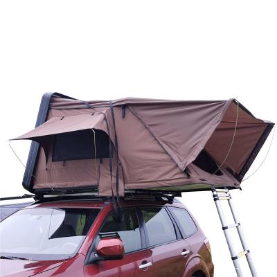 China Aluminum car foldable anti-UV waterproof roof sunshade 1.6m shade hardshell cover top tent for camping for sale