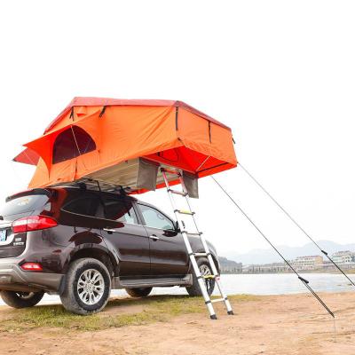 China Outdoor Travel Raising Shell Aluminum Soft Top Booty Car Roof Tent Car Factory Supply Direct Outdoor Camping Tent For 1~3 Person for sale