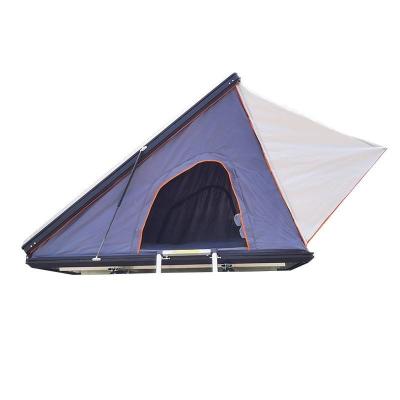 China Outdoor Travel Hiking Camping Folding Aluminum Triangular Triangular Tent Off-road Camping Roof Tent Hard Shell Roof Outlet Travel Tent for sale