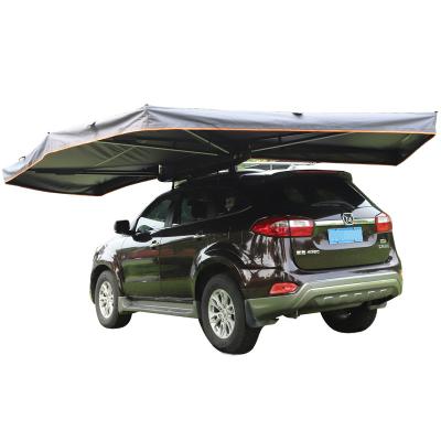 China Outdoor Travel Raising Free Standing Top Tent Campervan Roof Top Car Side Tent Car Side Tent for sale