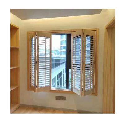 China Popular Office Plantation Shutter Window Plantation Wooden Shutters 180cm*150cm New Modern for sale