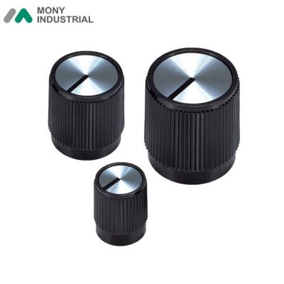 China Straight Amplifier Knurling Axle 1/8 Hole And 1/4 Synthesizer Knob With Line Indicator for sale