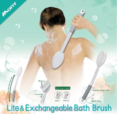 China New Design Practical Variable Brush Head Body Washing Back Brush With Strap for sale