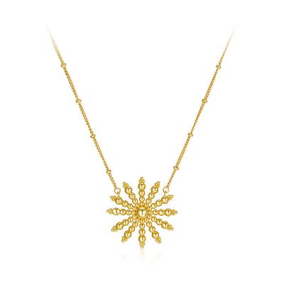 China Europe and America 18K gold electroplating design concept necklace aesthetic light luxury fashion women's necklace for sale