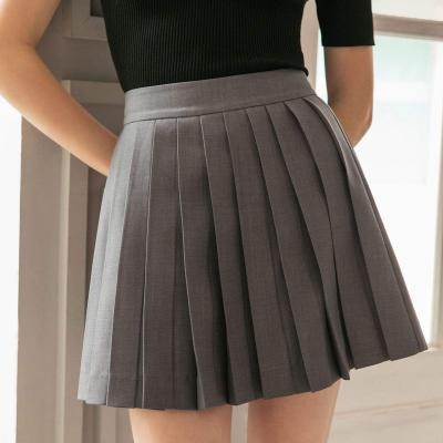 China JBeiL Spring Fashion Macarons Solid Color Anti-static Mini Skirts For Girl Women Lolita Pleated Skirts Teenage High Waist for sale