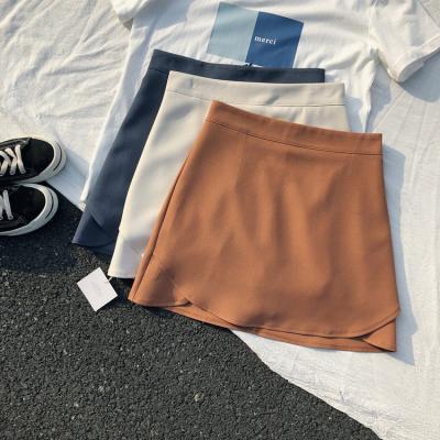 China JBeiL Factory Wholesale Anti-Static OEM/ODM - Paragraph Chiffon Shorts Solid Color Women's High Waist Casual Short Skirt for sale