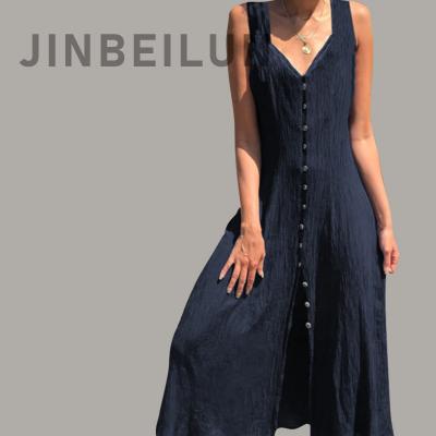 China Casual Outfits 2022 Women's Anti-Static Sleeveless Summer New Arrival Women's Casual Dress Elegant Casual Dress for sale