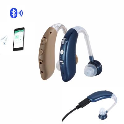 China Rechargeable G25BT old people hearing loss Deaf Hearing Aid Hearing Aid Rechargeable USB wireless Digital Best for sale