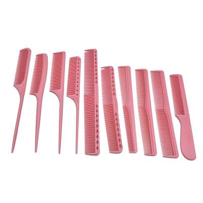 China Hot Selling Salon Hair Comb Salon Brush Styling Hairdressing Plastic Comb Set For Personal Care for sale