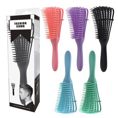 China 2021 Salon Hot Selling Plastic Combs Set Anti-Static Barber Accessories Octopus Head Massage Hair Brush Comb for sale