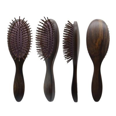 China Professional Salon Hair Brush Salon Air Cushion Paint Bamboo Wood Bristle Wet Curly for sale