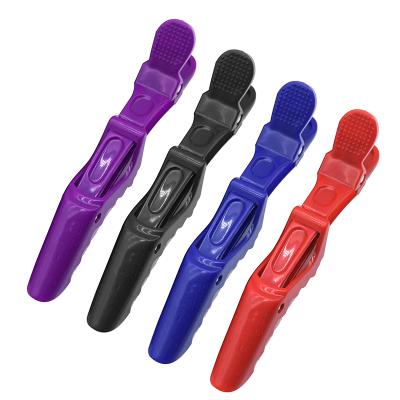 China Wholesale Salon Hair Clip Blue Black Red Purple Plastic Hair Clips For Hair Styling Accessories for sale