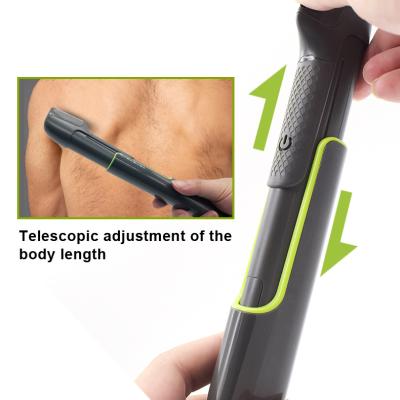 China Portable Electric Car Telescopic Replaceable Head Beard Hair Cutter Cordless Trimmer For Men for sale