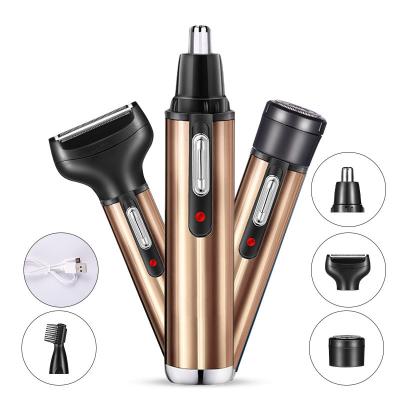 China Mini Car Electric 4 in 1 Rechargeable Ear Eyebrow Shaver Nose Hair Trimmer for Men for sale