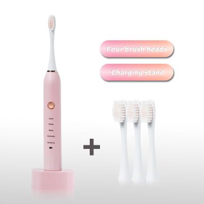 China Electric Toothbrush Battery Operated Intelligent Rechargeable Maker Travel With Refill Base for sale