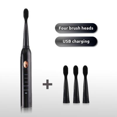 China Battery Operated Rechargeable Travel Induction Essential USB Electric Toothbrush Smart Toothbrush For Adult Use for sale