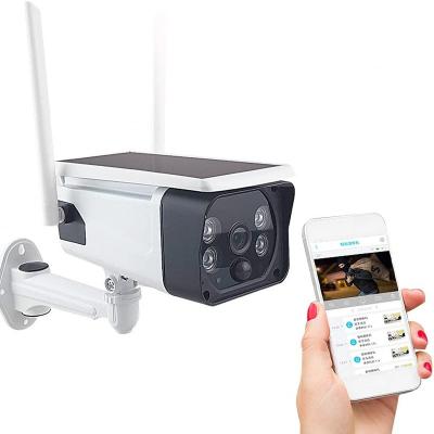 China Outdoor Wifi 4g Solar Security Camera Power NIGHT VISION Battery Wireless Wifi 18650 CCTV Camera for sale