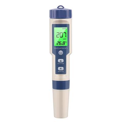 China Ideal High Accuracy Water Quality Meter pH Tester 5 In 1 Function Multimeter TDS EC With Backlight For TP16 Indoor Outdoor TP16 for sale