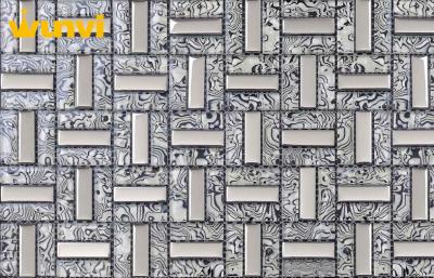 China Customized Romantic 6mm Thickness Strip Mosaic Tiles For Bathroom Walls for sale