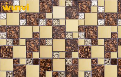 China Glass Mosaic Wall Tile For Living Room Ceiling , Mosaic Laminate Wall Tiles for sale