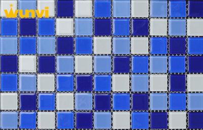 China Country Style Mixed Glass Mosaic Decorative Wall Tiles For Swimming Pond for sale