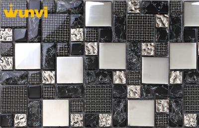 China Durable 300 × 300mm Large Glass Mosaic Wall Tile For Swimming Pool , SGS for sale