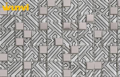 China Abrasion - Resistant Bathroom Premium Mosaics Glass Tile For Inside And Outside Wall for sale