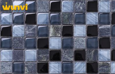 China Acid - Proof 23 × 23mm Stylish Mable Texture Glass Modern Ceramic Floor Tiles for sale