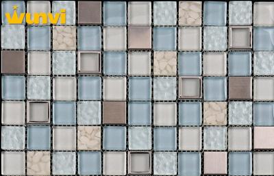 China Glossy Kitchen Mosaic Tiles For Backsplash Wall , CE Square Kitchen Tiles for sale