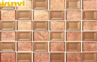 China Resistant to fading Brown Mirror Mosaic Tiles , Mosaic Shower Floor Tile for sale