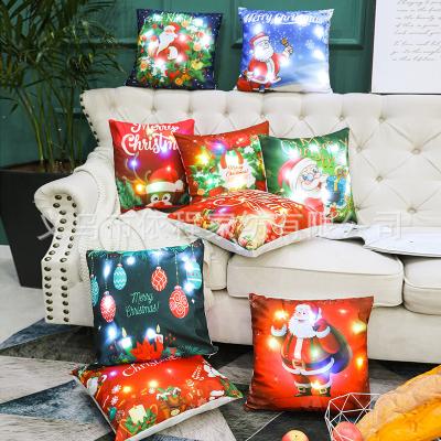 China Plush Toy Star Pillow Christmas LED Lights Plush Pillow Customize Any Design Plush Pillow Case Short Plush Printed Sofa Pillow Cushion Gifts for sale