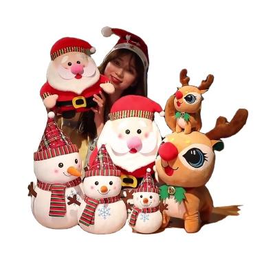 China Wholesale Kid's Toys Squishymallow Promotional Santa Claus Snowman Plush Toy Doll Squishy Toys Stuffed Christmas Plush Kid's Toys for sale