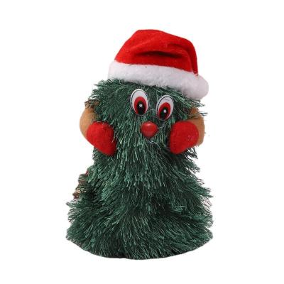 China Hot Sale Singing and Dancing Amazon Electric Santa Claus Squishymallow Tree Christmas Plush Toys Children Toys Christmas Gift Decorations for sale