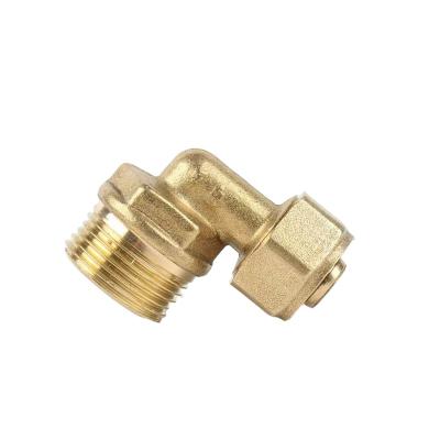 China Pipe Lines Connect Wellthing factory direct sale brass inner and outer teeth movable elbow inner and outer wire movable accessories for sale