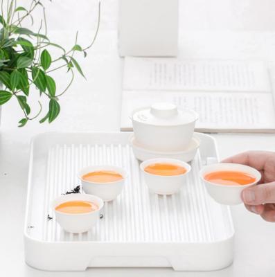 China Yisong Materials Paper Material Paper Degradable Tea Set With Cup for sale