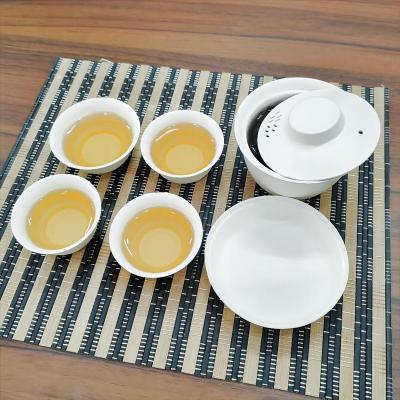 China Portable Degradable Disposable Travel Materials Yisong Porcelain Tea Cup Set Paper Cup Material for sale