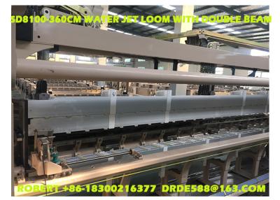 China 340cm Width Cam Shedding Water Jet Fabric Weaving Loom With Double Beam Attachment for sale