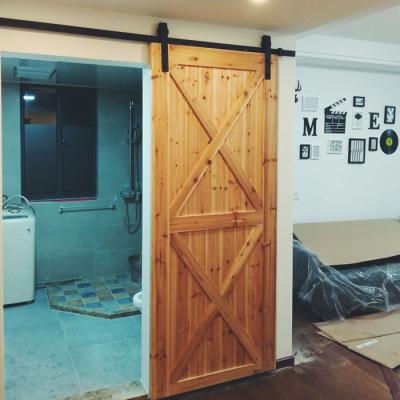 China Decoration Wholesale Price Barn Door Soundproof Solid Wood Interior Sliding Door for sale