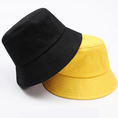 China Solid black and white bucket hats and character hats, unissex, lead hop hat, hats, mens, womens, summer, panama, beach, sun, boonie fishin for sale