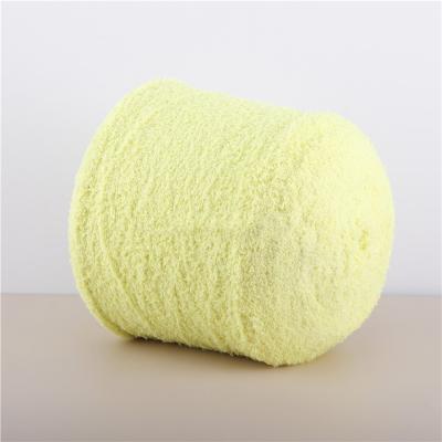 China 8.5s/1 Recycled - 100% Fuzzy Fuzzy Fancy Polyester Butterfly Yarn Feather Hair Yarn On Cone Cover For Hand Machine Knitting Crochet for sale