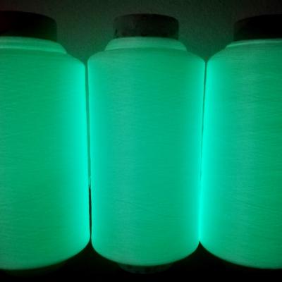 China 150D/2 Anti-bacteria 100% Polyester Luminous Glow Glow Longest Highest Brightness Glow Non-Toxic Noctilucent In Dark For Sewing Outdoor Life for sale