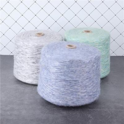 China Nylon 5.8s/1 wool-acrylic anti-static blended rainbow fancy gradient yarn air color blend cream feel coloring spray elastic yarn for sweater for sale