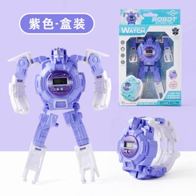 China Unlimited Cheap transforming robot watches for children students electronic watches cool glowing gifts toy watches factory wholesale for sale