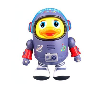 China Musical Toy 2022New arrival cheap Space duck dancing robot light music little yellow duck baby puzzle toy for sale