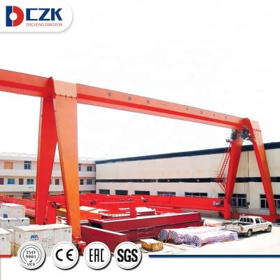 China Gantry crane rolling mechanical single girder crane mobile gantry crane with electric hoist 15t t 15 ton service safety for sale