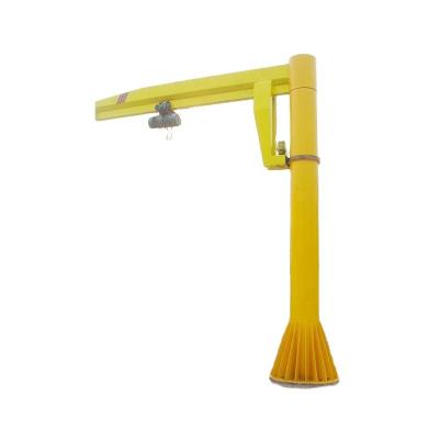 China Floor Mounted 1 Ton Jib Crane Swivel Jib Crane 250kg 500kg Price Wheels For Sale for sale