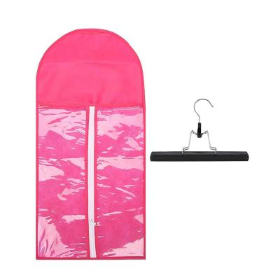 China Household 1 Set Beauty Salons Hair Extensions Carrier Wig Carrier Durable Hair Extensions Bag Storage Case With Hanger for sale