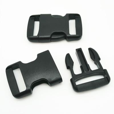 China 26mm plastic 1 inch plastic side release buckle in black color, buckle M480-26 for bags and luggate for sale